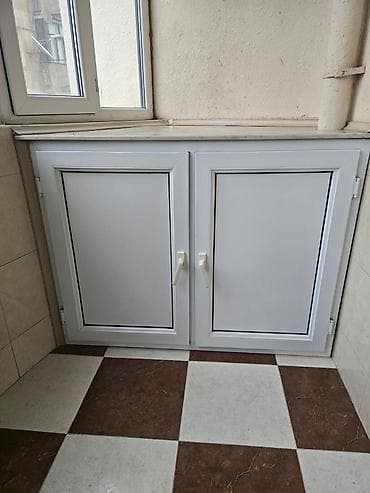 plastik stolar: Plastik (PVC) balkon dolabı - İki qapılı, yan-yana yerləşən modul — 3