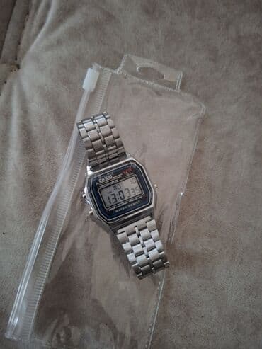 Сумки: Наручные часы, Casio, цвет - Серебристый — 1