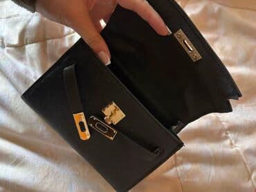 Мужская обувь: Qara mini əl çantası - Material: toxumalı süni dəri görünüşlü — 1