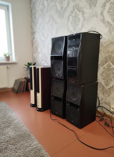 музыкальный центр бу купить: JVC ev audio sistemi və qoşma akustika dəsti Komplekt: - JVC — 2