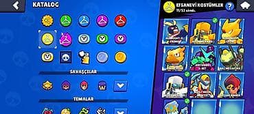 Brawl Stars hesabı – yüksək səviyyəli və tam dolu kontent - Kupa — 3