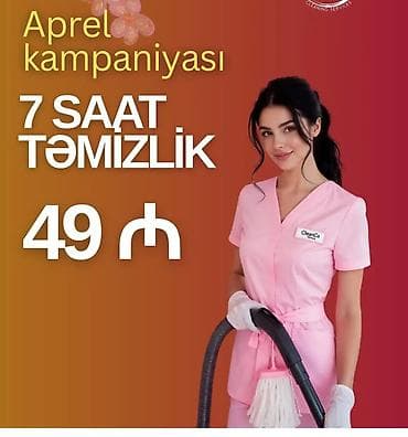 Saatlıq təmizlik və köməkçi xidməti - Saatlıq təmizlik paketləri: • — 5