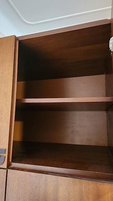 dolab 2 qapili: 2 qapılı, Qəhvəyi, Taxta, Açılan, Düz dolab — 3