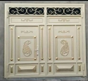 купить железные ворота: Железо Дворовые ворота, С дверью — 2