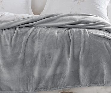 Örtüklər: Rəng - Boz Mikrofiber Pled — 1