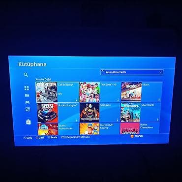 playst: PS4 slim 500gb zavod plombu üzərində, 2 pult +10 oyun hesab — 5