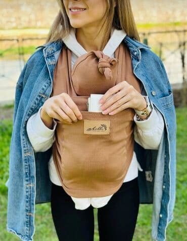 uşaq ucun kenquru: Kenquru.Kürəkdən bağlanan uşaq daşıyıcısı – Ciblidir, üzerində özü — 4