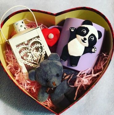 шелкография на ткани: Hediyyelik fincanlar istenilen dizaynda hediyyelik qutuda ☺️ — 5