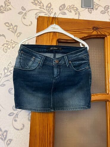 qadın paltarı: Mini Ətək, Cins, S — 1