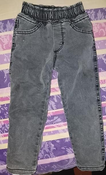 лего купить в баку: Uşaq üçün cins şalvar - Rəng: tünd boz/“washed” effektli - Model — 1