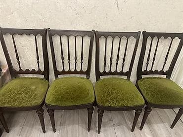 balkon stul: Qonaq otağı üçün, İşlənmiş, rəng - Qara Stul — 1