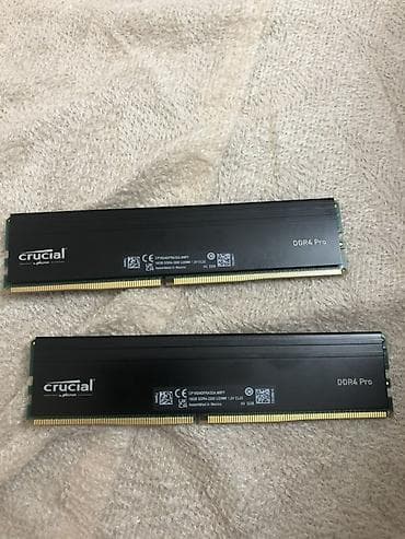 komputer plata: Operativ yaddaş (RAM) Crucial, 32 GB, 3200 Mhz, DDR4, PC üçün, İşlənmiş — 2
