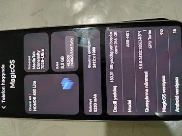 təlfon: Honor 400 Lite, 256 GB, rəng - Gümüşü — 2