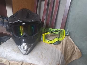 m50 mator: Motokros dəsti – kask və eynək - Kask: Tam üzlü, vizorlu — 2