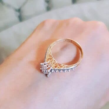 nişan donlari: Nişan, Üzük, Swarovski, Sarı qızıl, 585 Əyar — 7