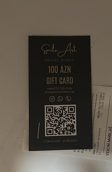 Smile Art Dental Studio – 100 AZN Hədiyyə Kartı - Təyinat — 1