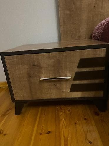 şkaf dolab: İkinəfərlik çarpayı, Dolab, 2 tumba, Azərbaycan, İşlənmiş — 4