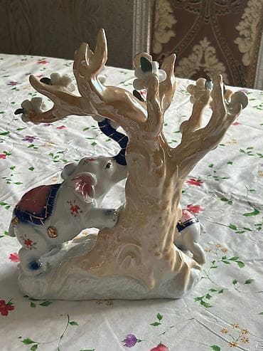 Fiqur, Keramika, rəng - Ağ — 2