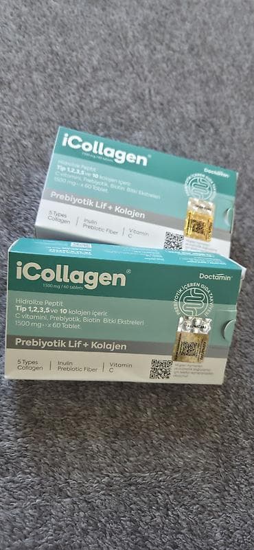 Другие медицинские товары: Kollagen 2 karobka . hər karobkada 60 ədəd tabletka var. çox alınıb — 1