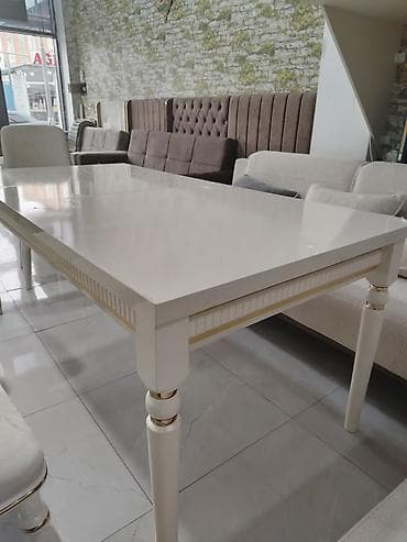 restoran masalari: Qonaq masası, Yeni, Açılan, Mərmər, Dördbucaq masa — 2