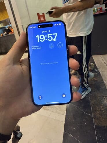 Apple iPhone: IPhone 15, 128 GB, Black Titanium, Zəmanət, Face ID, Sənədlərlə