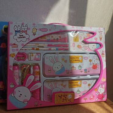 продленка для школьников: Set şəklində uşaqlar üçün xəttkeş yontan karandaş penal pozan — 8