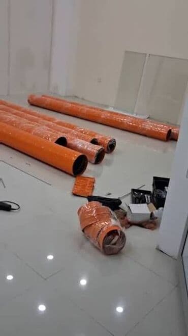 Restoran, kafe avadanlığı: Məhsul: Portağal rəngli polietilen/kompozit hava kanalları (dəst) — 1