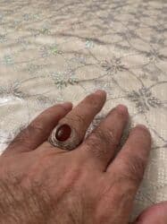 gümüş kişi üzükleri: Üzük, Gümüş, Əqiq — 4