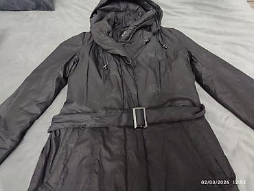 Kosmetika: Qadın uzun qara kurtka– ALLFEIRTER, ölçü 46 - Rəng: qara - Model — 2