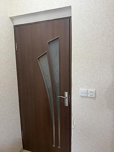 işıq artiran: Daxili qapı – tünd qəhvəyi rəngli, şüşəli dekorlu model - Material — 4