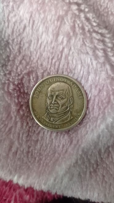 Əntiq saatlar: ABŞ 1 dollar xatirə sikkəsi – John Quincy Adams - Seriya: United — 1