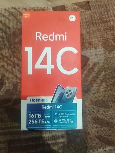 xiaomi redmi 9 t: Redmi 14C, 256 GB, rəng - Qara — 6