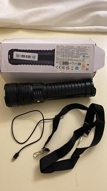 Şəkillər, tablolar: Super Güclü LED Fənər - Korpus: möhkəm metal gövdə, sürüşməyə qarşı — 6