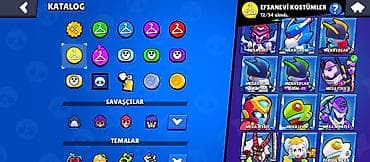 Brawl Stars hesabı – geniş skin və resurs toplusu - Kupa: 78 442+ - — 5