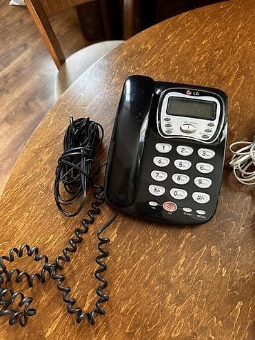 ev telefon: Masaüstü simli telefonlar dəsti – 2 ədəd 1) LG masaüstü telefon — 1