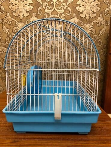 tutu kuşu: Xamyak üçün qəfəs - Material: möhkəm metal barmaqlıqlar və plastik — 1