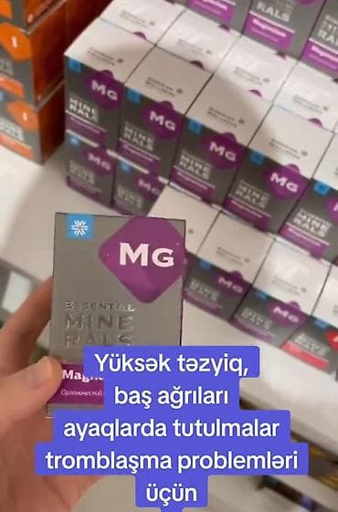 Məhsul: Essential Minerals – Maqnezium (MG) əlavəsi Təsviri: -
