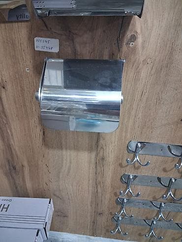 tualet kağızı: Paslanmayan poladdan divara quraşdırılan tualet kağızı tutacağı - — 1