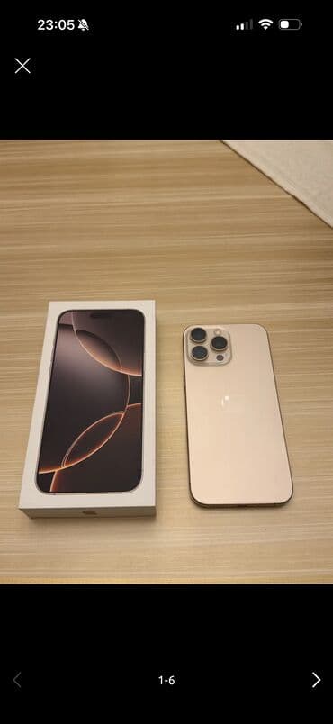 ayfon 13 pro maxs: IPhone 16 Pro Max, 256 GB, Desert Titanium, Face ID — 3