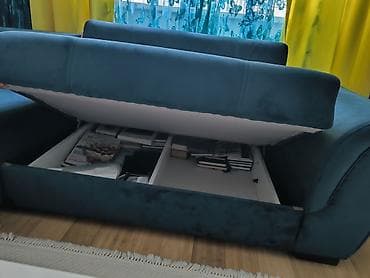 l divan: Künc divan, Yeni, Açılan, Bazalı, Vеlur parça, Çatdırılma yoxdur — 8