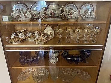 versace servis: Qədimi Modona porcelan və şüşə qab dəsti Dest Satililir — 2