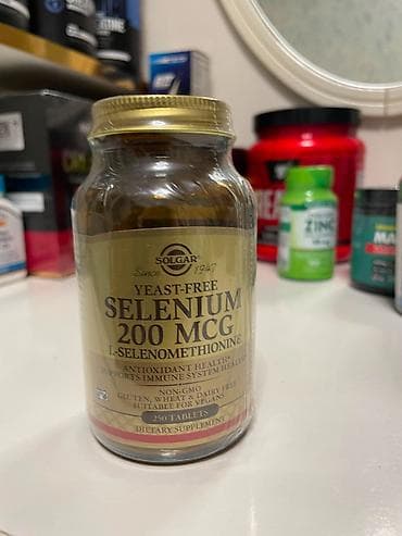 spirulina tablet: Solgar firmasinin Selenium mehsulu — 1