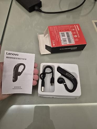 Mətbəx texnikası: Yeni Simsiz (Bluetooth) Qulaqcıqlar, Lenovo, rəng - Qara — 4