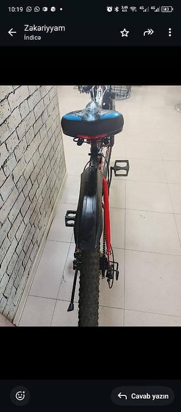 veosiped: Overlord dağ velosipedi - Rəng: qara/qırmızı detallar - Çərçivə — 4