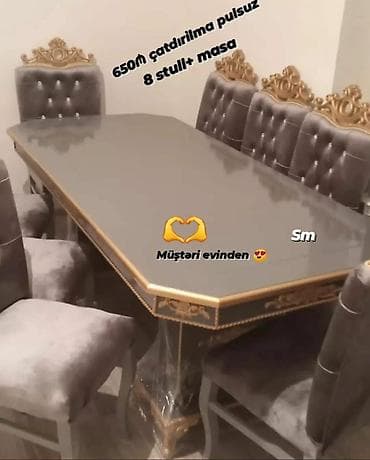 qab qacaq ecemi: Masa ve oturacaq yeni rəng seçimi var — 1