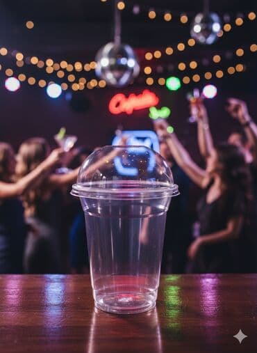 Qab-qacaq və mətbəx ləvazimatlarının alışı: Şəffaf plastik stəkanlar Keyfiyyətli və möhkəm materialdan hazırlanıb — 1