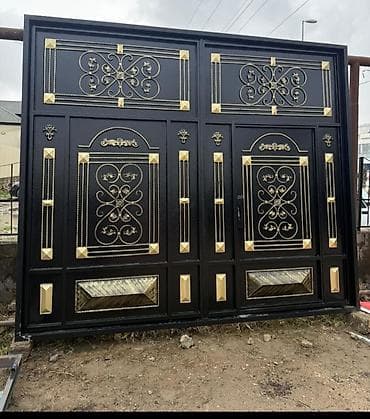 col qapi: Metal darvaza və giriş qapıları – fərqli dizaynlar - Material: qalın — 7