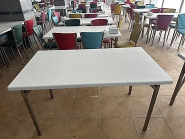 banke: Verzalit üstlü masa istehsal Türkiyə. - Ölçü: 160×70 sm. - — 1