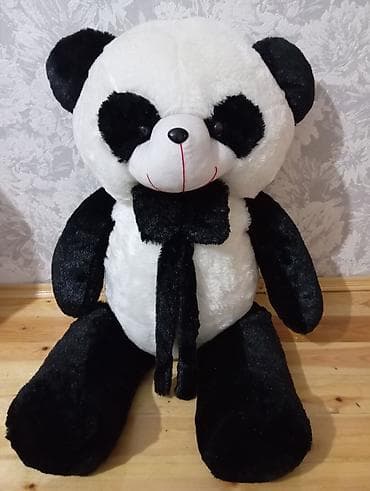 Böyük ölçülü pandalı peluş oyuncağı - Rəng: klassik qara–ağ -
