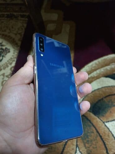 samsung galaxy j7 ekran: Samsung Galaxy A7 2018, 128 GB, rəng - Göy, İki sim kartlı — 2